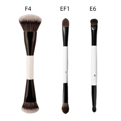 F4 Dual-Ended Foundation Face Brush Double-ended Powder Blush Contour and Eyeshadow Concealer Makeup Brushes Beauty World Shop