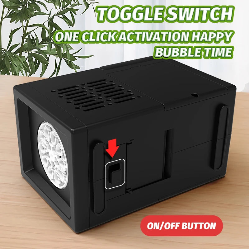 10 hole fully automatic bubble blowing handheld electric bubble machine toy outdoor birthday without battery and bubble water Beauty World Shop