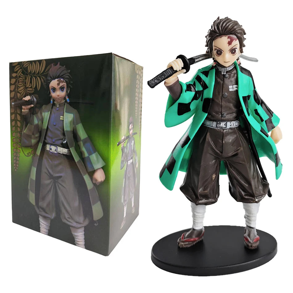 Anime Demon Slayer Kimetsu no Yaiba Figure Kamado Tanjirou Action Figure Agatsuma Zenitsu Nezuko Warrior PVC Model Toys Beauty World Shop