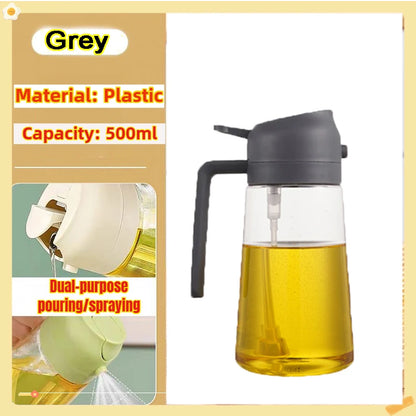 200/300/500ml Oil Spray Bottle BBQ Cooking Olive Oil Sprayer Plastic Baking Oil Spray Empty Bottle Vinegar Bottle Or  Oil brush Beauty World Shop