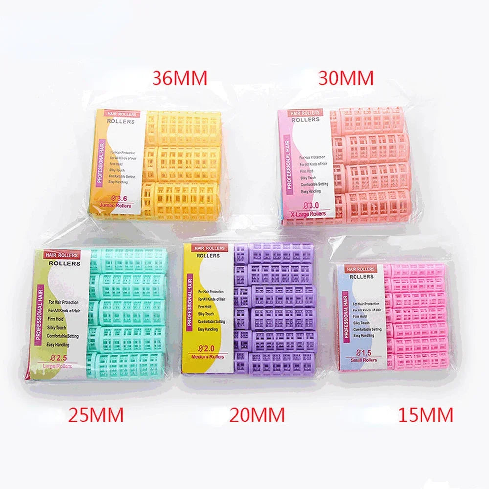 6/8/10/12/14Pcs Heatless Hair Curler No Heat Hair Rollers Root Perm Rods Bangs Curling Rod Plastic Lazy Curls Hair Styling Tools Beauty World Shop