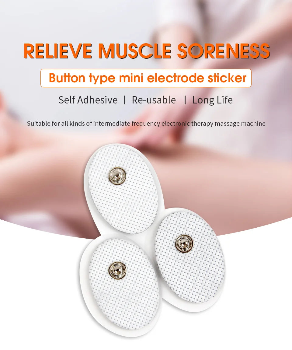 30/50/100pcs Electrode Pads Low Frequency Massager EMS Tens Machine Digital Massager Tools Beauty World Shop