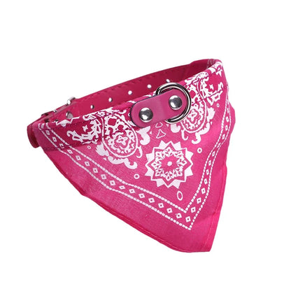 PU Cat Dog Collar with Scarf for Small Medium Dogs Chihuahua Corgi Puppy Adjustable Collars Pet Supplies accesorios para perros Beauty World Shop