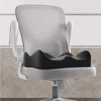 1pc Memory Foam Seat Cushion - 3D Ergonomic Support| Light Green & Grey, Washable Polyester, Car/Office Essentials Beauty World Shop