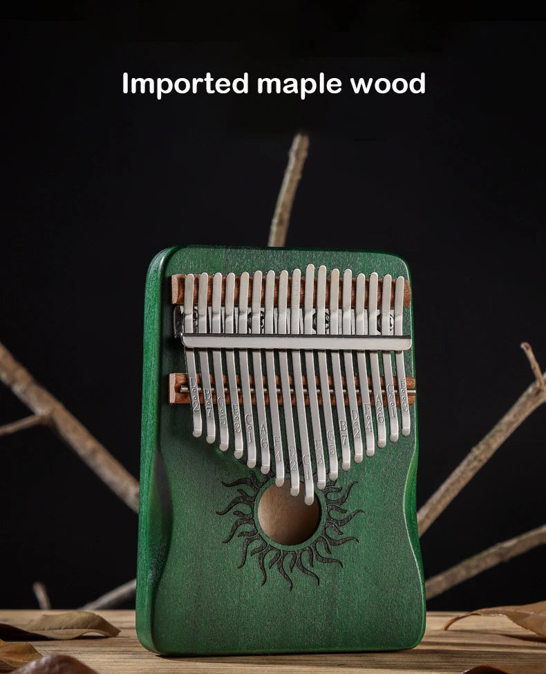 Hluru Kalimba 17 21 Key Kalimba Finger Piano Solid Maple Wood Kalimba Thumb Piano Keyboard Musical Instrument Mbira for Beginner Beauty World Shop