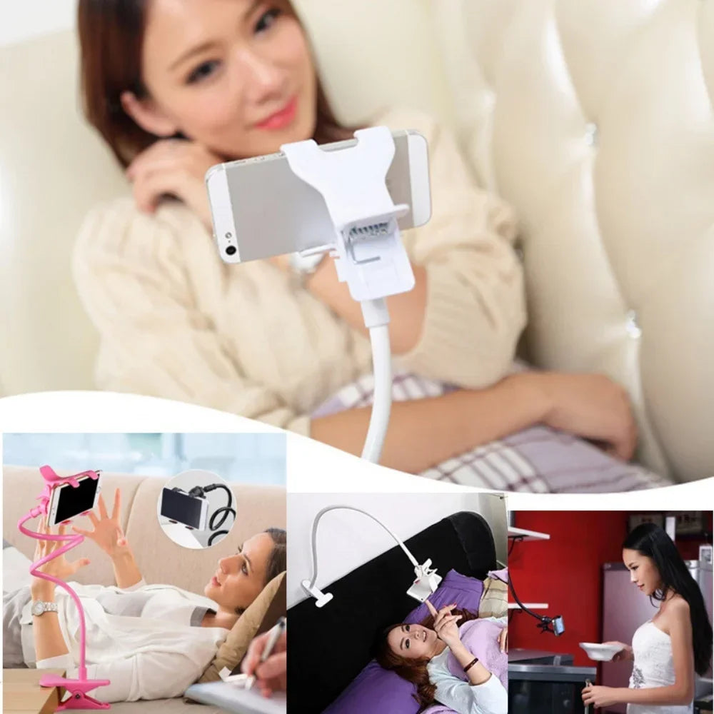 Universal Long Arm Lazy Person Bracket Mobile Phone Clamp Bedside Desktop Support For iPhone Xiaomi Huawei Samsung Phone Stands Beauty World Shop