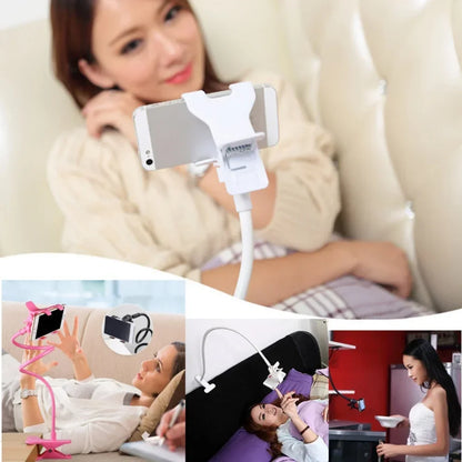 Universal Long Arm Lazy Person Bracket Mobile Phone Clamp Bedside Desktop Support For iPhone Xiaomi Huawei Samsung Phone Stands Beauty World Shop
