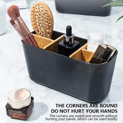 Bamboo Electric toothbrush Holder Razor Makeup Brush Storage Box Toothpaste Toothbrush Stand Bathroom accessories Beauty World Shop