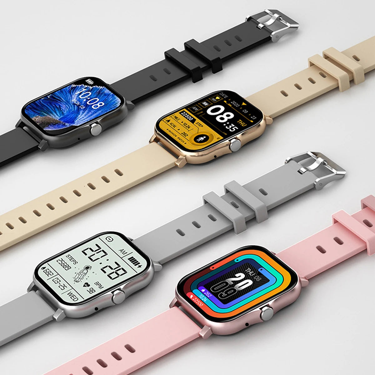 1.83'' Waterproof Smart Watch with Message Answer Call Sleep Monitoring Sports Pedometer Information Alerts For iPhone Android Beauty World Shop