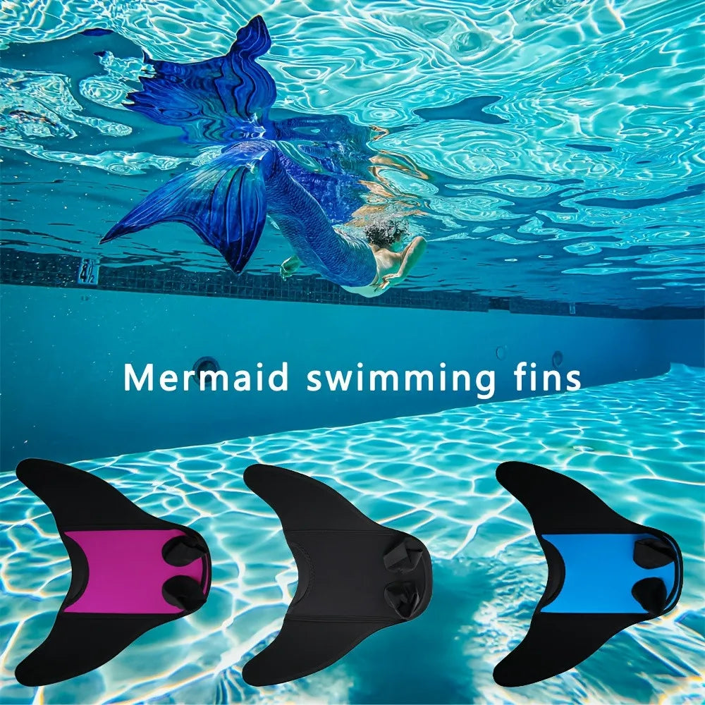 Mermaid Monofin, Swim Fin for Kids Mermaid Tail Girl Snorkel Fins Swim Flippers Full Foot Water Sports Enthusiasts Diving Fins Beauty World Shop
