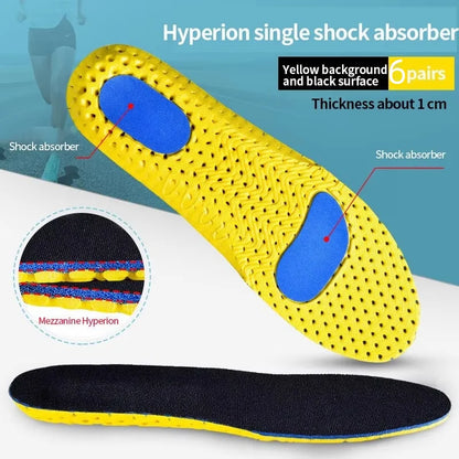 3Pairs Memory Foam Orthopedic Insoles for Feet Shoe Sole Pad Mesh Deodorant Breathable Sneakers Running Cushion for Men Women Beauty World Shop