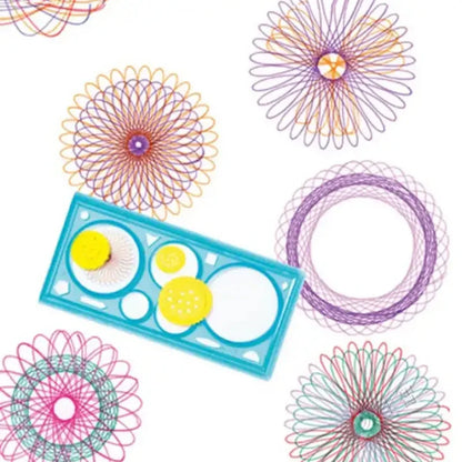 Geometry Spirograph Drawing Stencils Set Painting Template Art Crafts Creative Kids Educational Toy Variety of Flowers Ruler Beauty Fashion