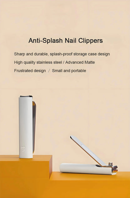 Nail Clipper 420 Stainless Steel Anti-Splash Trimmer with File, Portable Nail Cutter for Manicure Pedicure