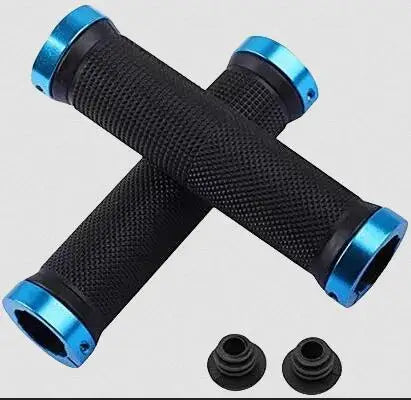 Bicycle Rubber Grips Alloy Lock Non-Slip Rubber Bicycle Handlebar Grips Double Aluminum Lock on Locking Bicycle Handlebar Grips Beauty World Shop