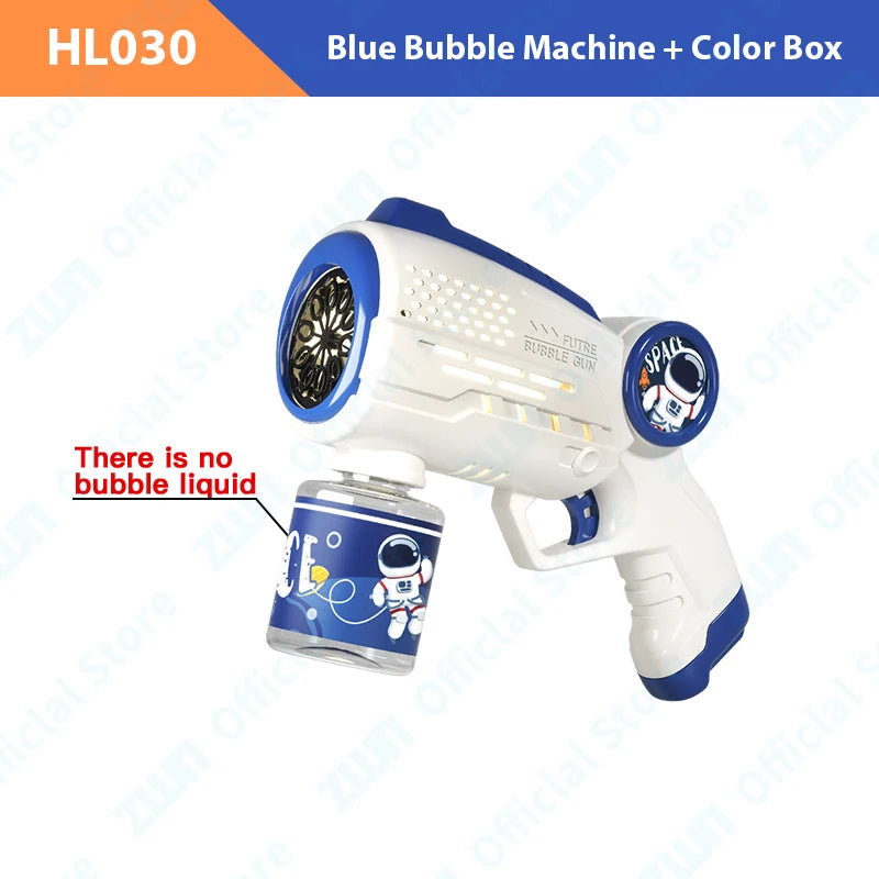 Children Bubble Gun Toy Astronaut Fully Automatic Bubble Machine Bubbles Gun Outdoor Game Fantasy Toy for Boys Girls Gifts Beauty Fashion