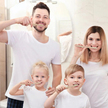 50/100Pcs Bamboo Children's Soft Bristled Toothbrush is Naturally Biodegradable And Reduces Plastic Waste,Making It Very Suitabl Beauty World Shop