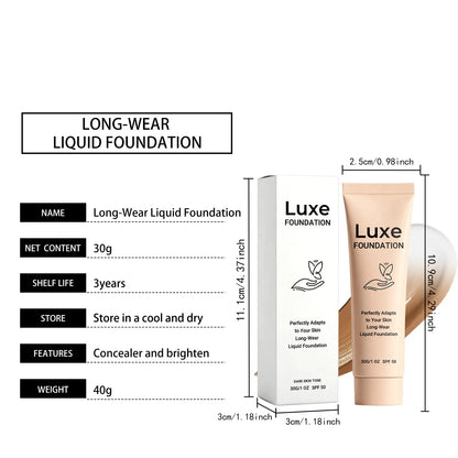 SPF 50 Color Changing Foundation Self Adjusting Adapt Skin Tone Conceal Face Fine Flaws Natural Invisible Skin Pores Makeup Base Beauty World Shop