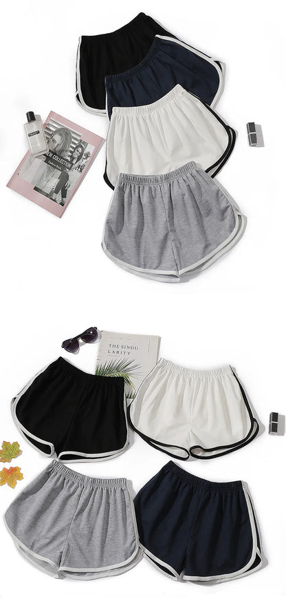 Elastic Shorts for Women, Loose Fitting, Quick Drying, Summer Thin Running, Fitness, Leisure, and Anti External Wear. Instagram Beauty World Shop