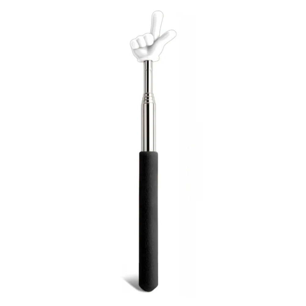1pPointer Finger Stainless Steel Reading Sticks Telescopic Reading Finger Teaching Aids Gift for Teachers Pointer Finger Stick Beauty World Shop