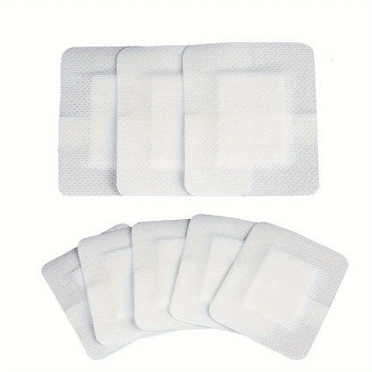 50pcs Large Size Hypoallergenic Non-woven Medical Adhesive Wound Dressing Band Aid Bandage Large Wound First Aid 6*7cm Beauty World Shop