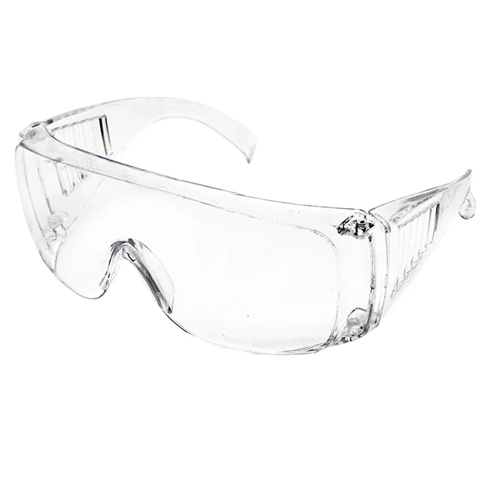 1pc Safety Transparent Glasses Anti Fog Goggles Vented Sides Shields PC Frame Spectacles for Riding Lab Labor Protection Beauty Trend Shop