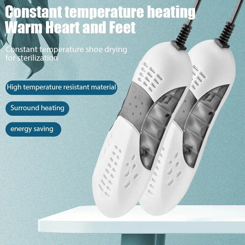 HOMEFISH Electric Shoe Dryer Deodorizer with Heat And UV Light Foot Warmer Dehumidifier Boot Odor Eliminator for Household Use Beauty World Shop
