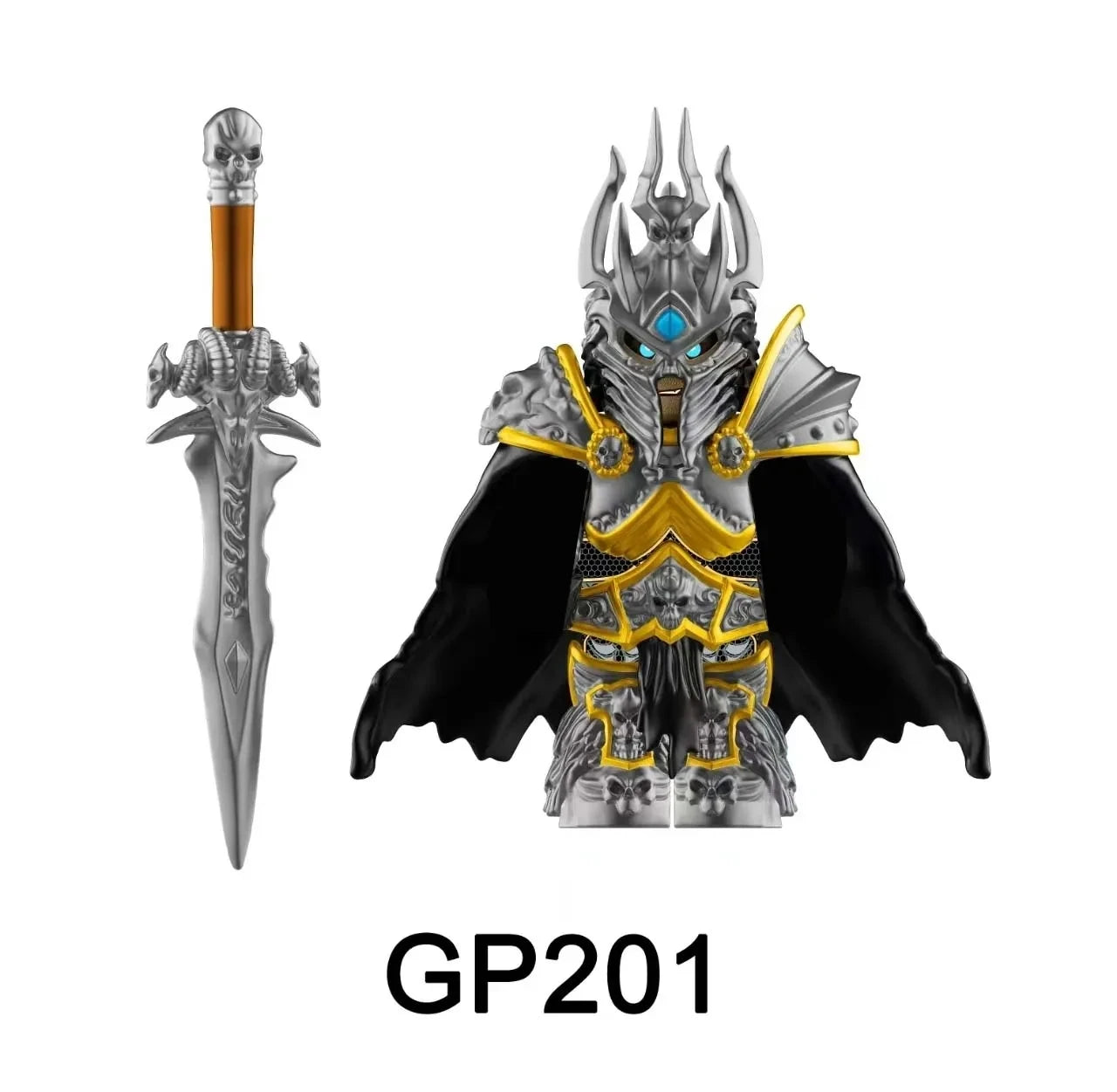 2025 NEW GP201 Lich King Medieval Round Table Knights building block Anime bricks Action Figure Collection Model Doll Toy Gifts Beauty World Shop