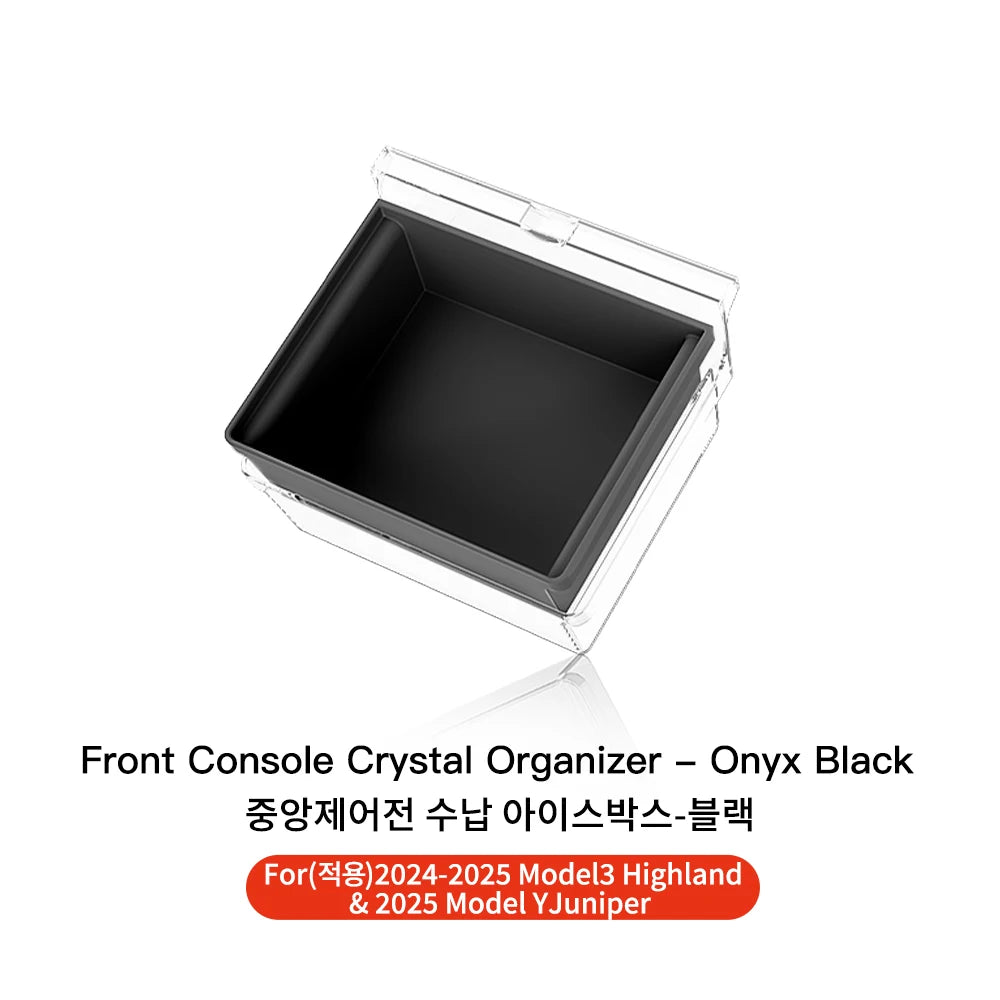 YZ For Tesla Model 3 Highland 2024 Model Y Juniper 2025 Storage Box Center Armrest Hidden Box Cup Holder Organizer Accessories Beauty World Shop