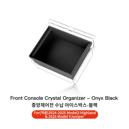YZ For Tesla Model 3 Highland 2024 Model Y Juniper 2025 Storage Box Center Armrest Hidden Box Cup Holder Organizer Accessories Beauty World Shop
