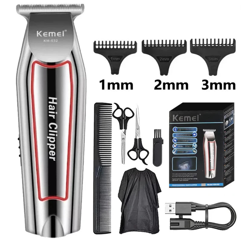 Kemei Professional Hair Trimmer Electric Beard Trimmer For Men Hair Clipper Hair Cutter Machine Haircut Grooming Kit KM-032 Beauty World Shop