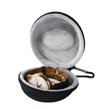 Portable EVA Single Watch Travel Case Watch Storage Organizer Box Watch Holder Waterproof for Smartwatches Zippered Container Beauty World Shop