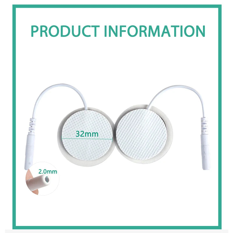 32mm EMS Electrode Pads Slim Self Adhesive Gel Electrode Sticker For Tens Acupuncture Digital Therapy Machine Beauty World Shop