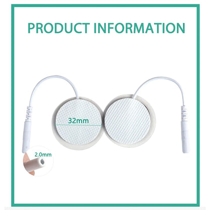 32mm EMS Electrode Pads Slim Self Adhesive Gel Electrode Sticker For Tens Acupuncture Digital Therapy Machine Beauty World Shop