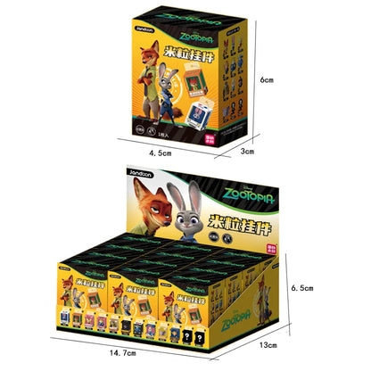 JANDOOM Disney Zootopia Judy Hopps Nick Wilde Bogo Clawhauser Anime Figur Model Rice Grain Doll Blind Box Toys Birthday Gifts Beauty World Shop