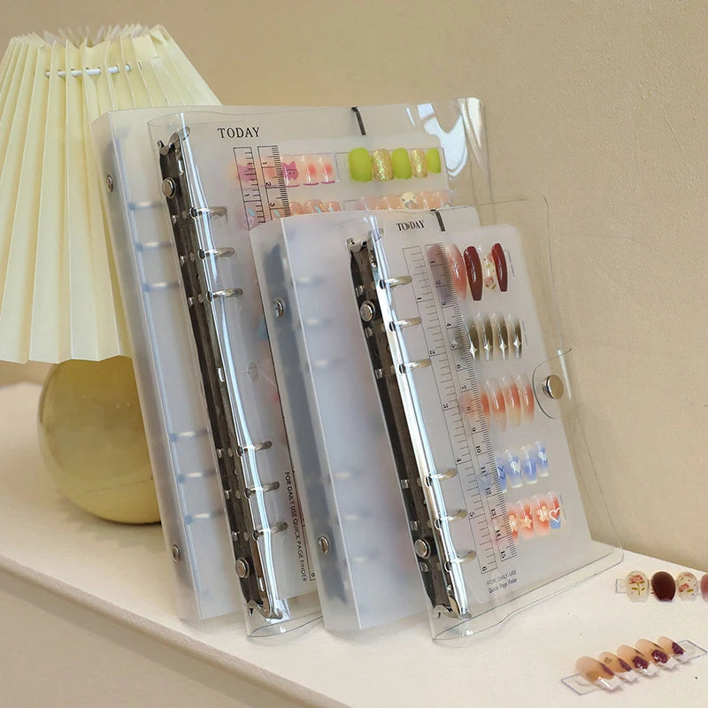 Nail Art Piece Storage Book Large Capacity Exhibition Photo Album Card Clip Display Board DIY Simple Album Storage Book Beauty World Shop