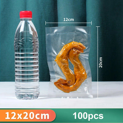 Vacuum Packaging Bags for Food 100pcs Food Storage Vacuum Bags for Vacuum Sealer Machine  Food Fresh Long Keeping Empty Bags Beauty World Shop