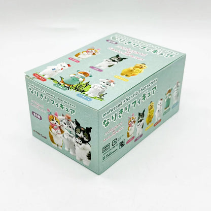 Mofusand Cats Wearing Sanrio Characters Clothes Holding Dolls Cute Figure Blind Box My Melody Kuromi Cinnomoroll Hello Kitty Beauty World Shop