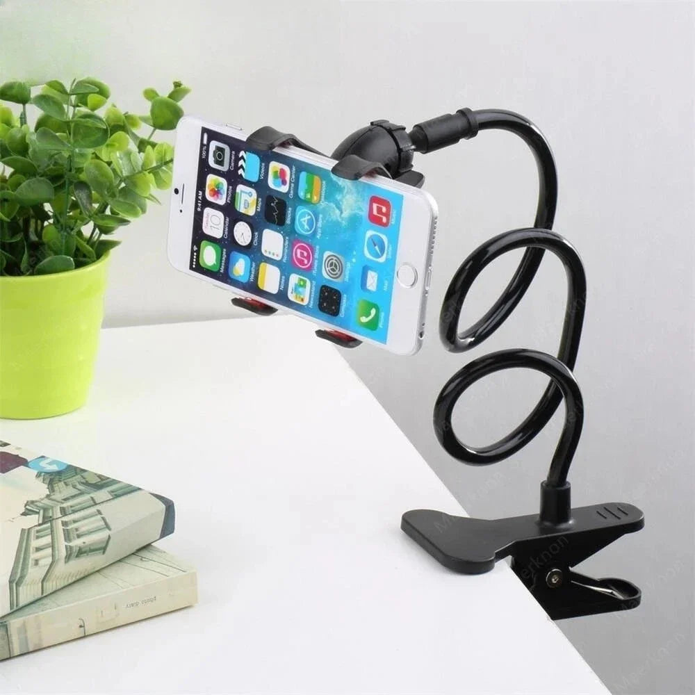 Universal Long Arm Lazy Person Bracket Mobile Phone Clamp Bedside Desktop Support For iPhone Xiaomi Huawei Samsung Phone Stands Beauty World Shop