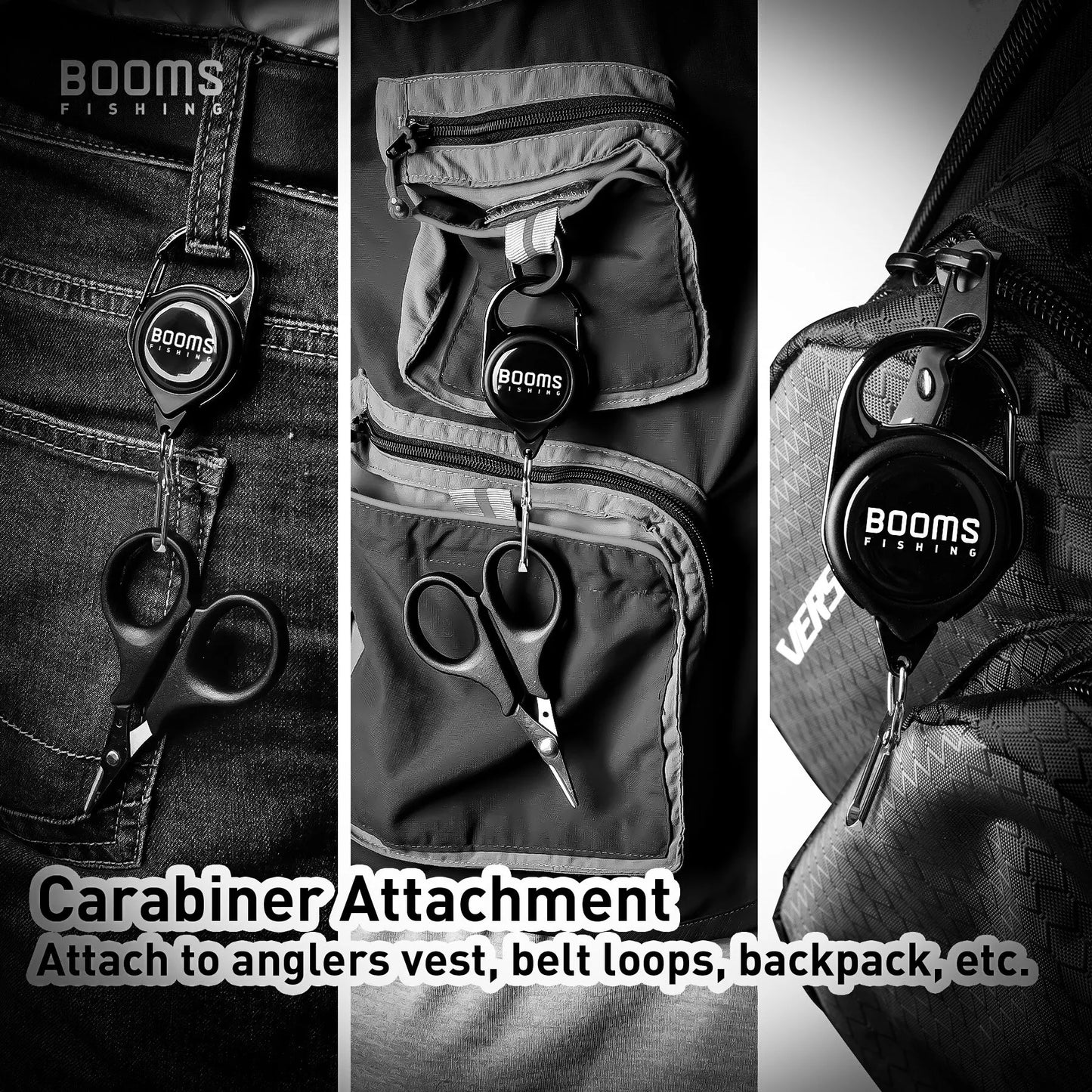 Booms Fishing Retractable Key Chain 2pcs with Antirust Spring Easy Release Badge Holder Fly Fishing Zinger Retractor Accessories Beauty World Shop