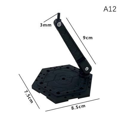 Innovative And Practical Handmade Doll DIY Holder Action Figure Model Base Display Stand Black Bracket For 1/144 HG RG Beauty World Shop