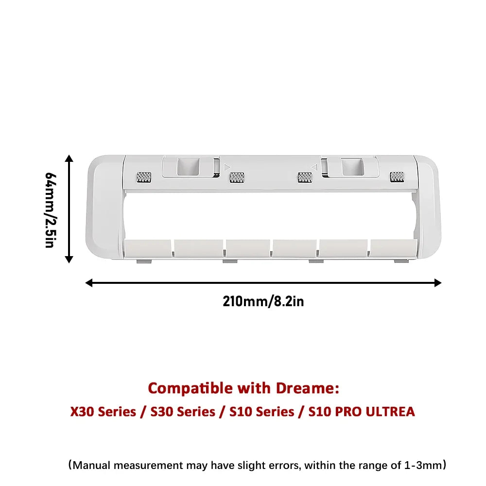 Main Rolling Brush Cover For Dreame X40 X40 Pro X40Ultra D20 Ultra S30 X30 X30 Ultra X30Pro Robot Vacuum Rubber Brush Cover Part Beauty World Shop