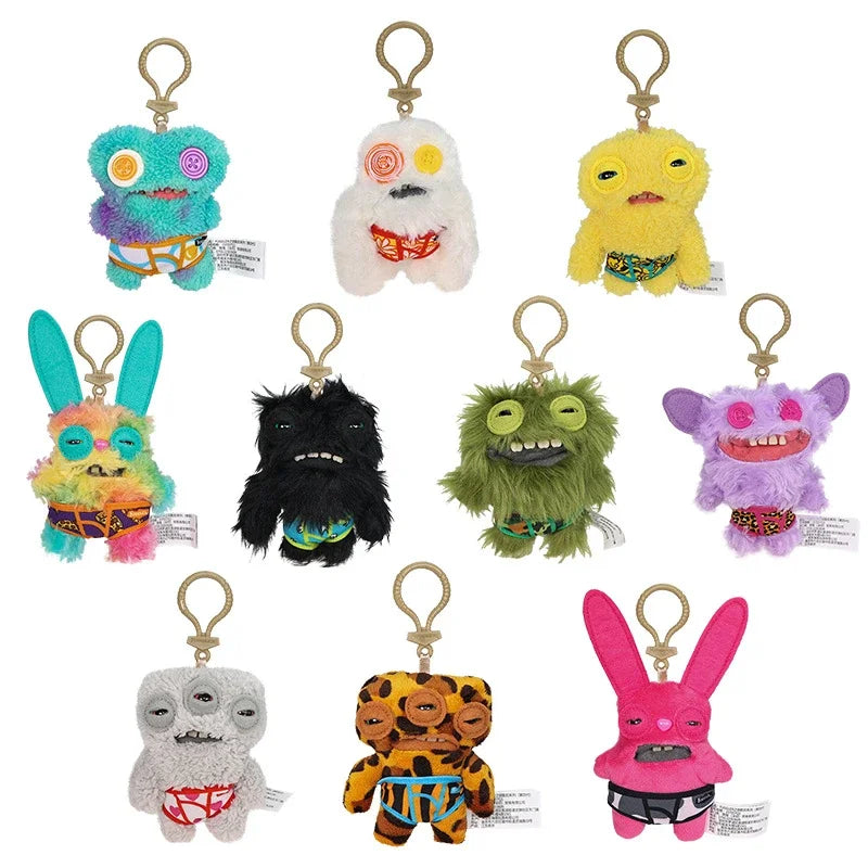 Fuggler Funny Ugly Monster Plush Toys Keychain Kawaii Fuggler Monster Rabbits Cute Stuffed Peluche Dolls Pendants Gifts Kid 12CM Beauty World Shop