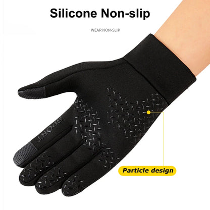 Winter Warm Gloves Touch Screen Windproof Cold-proof Cycling Gloves, Men's Women's Running, Hiking Skiing Gloves Beauty World Shop