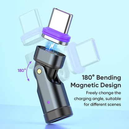 240W Magnetic USB-C Fast Charging Adapter - Type-C Female Converter Cable For MacBook/Xiaomi Beauty World Shop