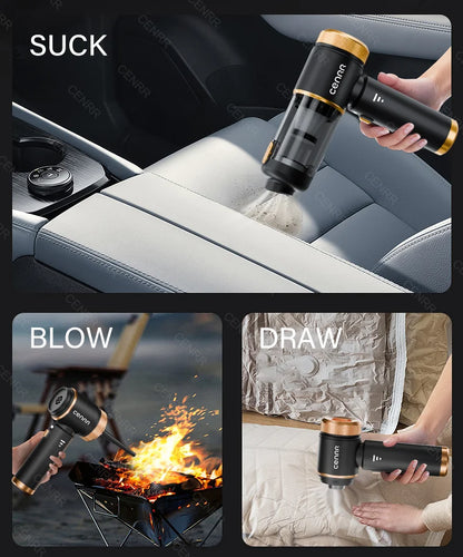 CENRR 2026 Car Vacuum Cleaner Mini 998000PA Cordless Powerful for Home Handheld Blower Car Cleaner Portable Car Vacuum Cleaner Beauty World Shop