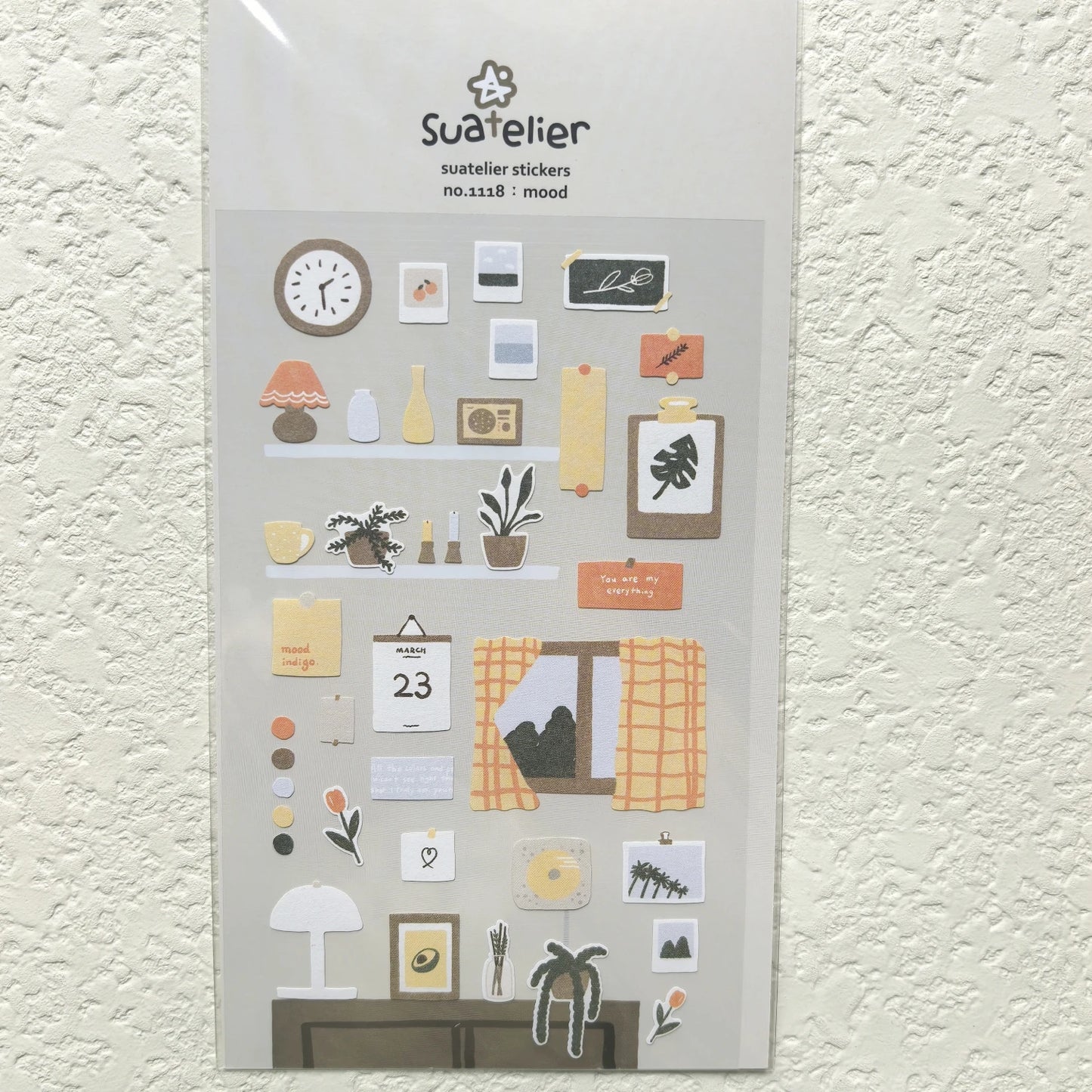 Korean Import Suatelier Travel Home Life Study Friend Stickers Scrapbooking Diy Journaling Diary Stationery Sticker School Gift Beauty World Shop