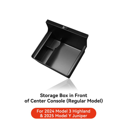 YZ For Tesla Model 3 Highland 2024 Model Y juniper 2025 Storage Box Center Armrest Hidden Box Cup Holder Organizer Accessories Beauty World Shop