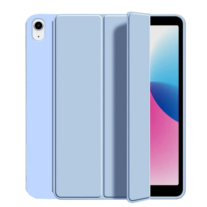 for iPad 5/6/7/8/9/10th gen Compatible with Air 4/5/6/7 Pro 11, three fold stand intelligent protective cover with soft TPU case Beauty World Shop