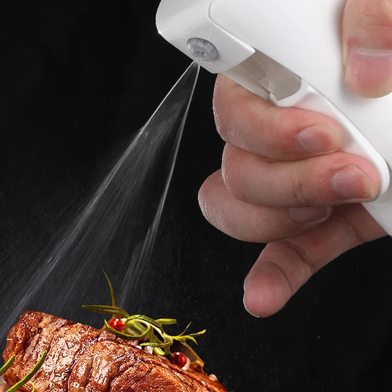 200/300/500ml Oil Spray Bottle BBQ Cooking Olive Oil Sprayer Plastic Baking Oil Spray Empty Bottle Vinegar Bottle Or  Oil brush Beauty World Shop