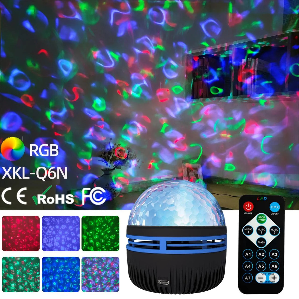 Northern Lights Starry Sky Projector LED Night Light with Remote Control USB A Variety of Styles for Home Bedroom Party Decor Beauty World Shop